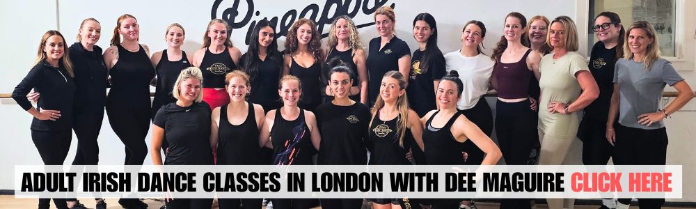 Friendly adult Irish dance class in London, with dancers of all levels learning together. Join adult Irish dance classes with Dee Maguire