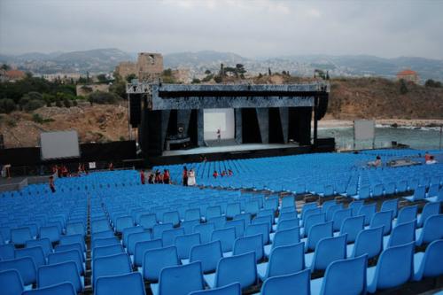 Deirdre and Michael Maguire's professional dancing career - Outdoor theatre in Lebanon